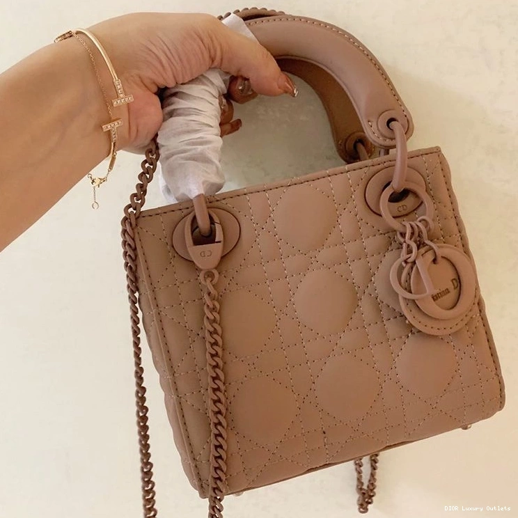 Cheap Mini Dior Ultramatte Cannage Calfskin Khaki Lady Bag 0727 Luxury